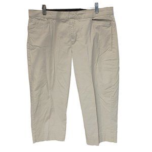 Maureen Women's Beige Knee Length Cropped Capris 14